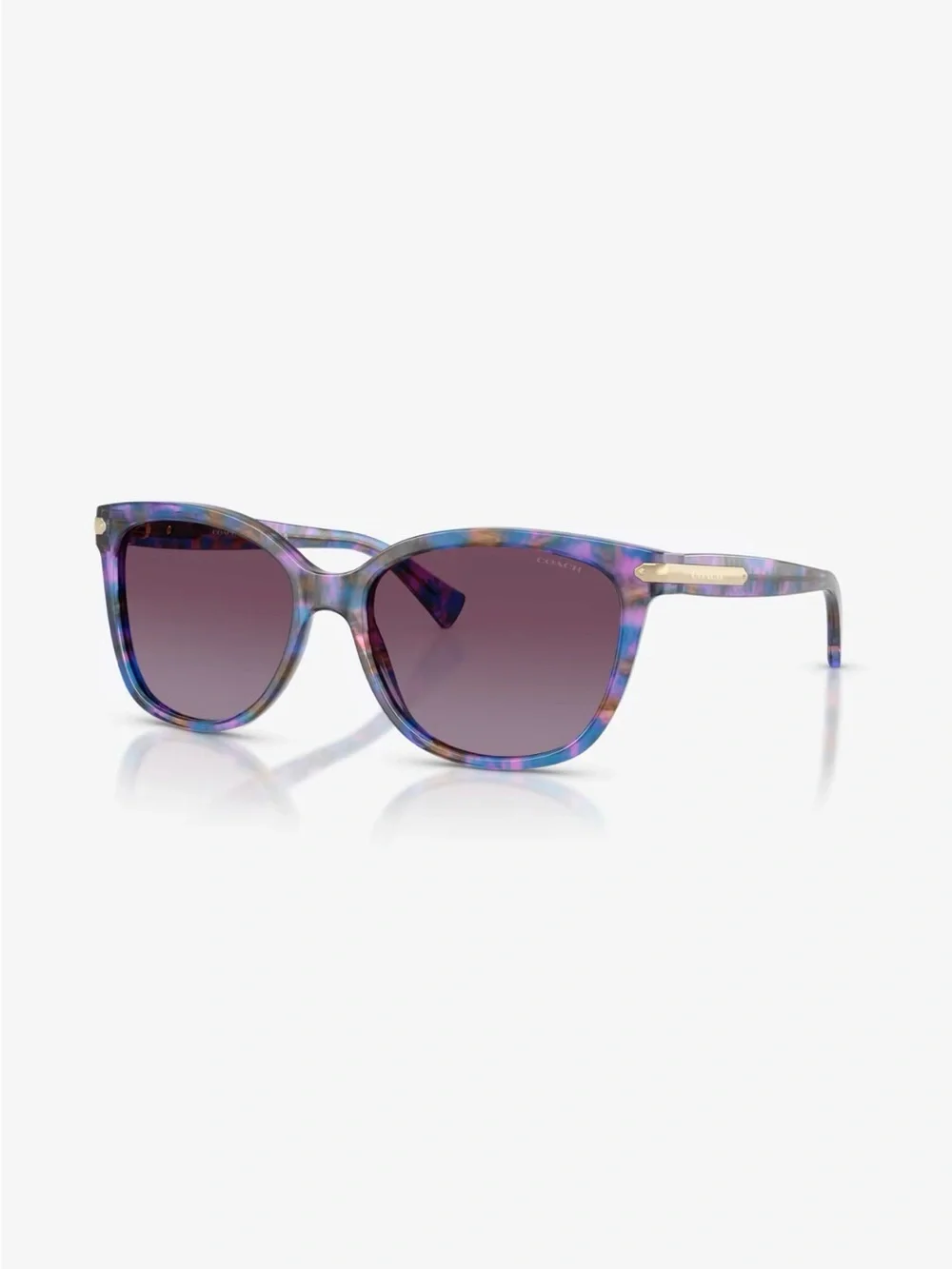 EUC Coach HC8132 52888H Confetti Purple Sunglassed